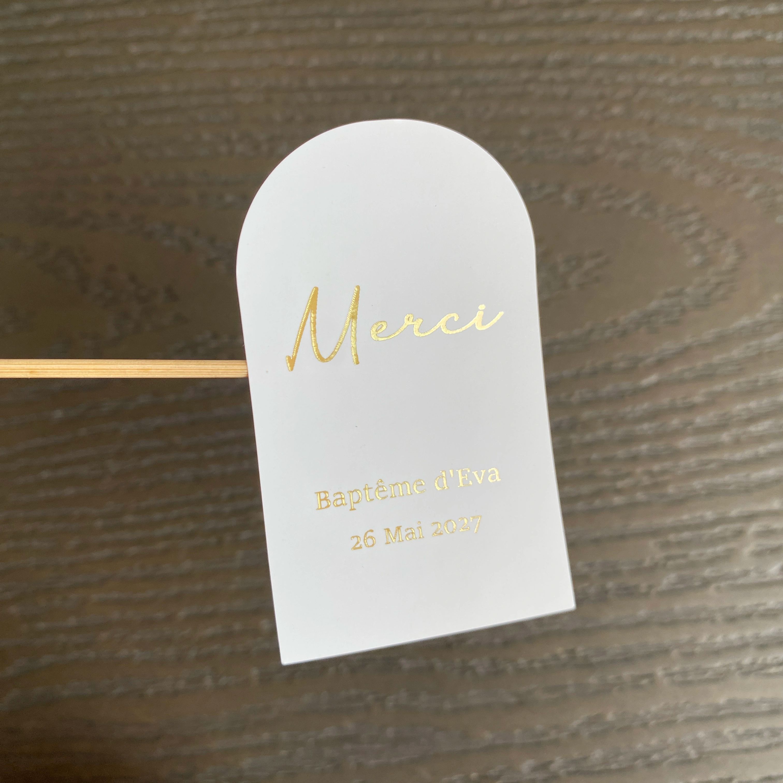 Custom Baptism Candle Merci Th - Personalised Candle Label recension och pris