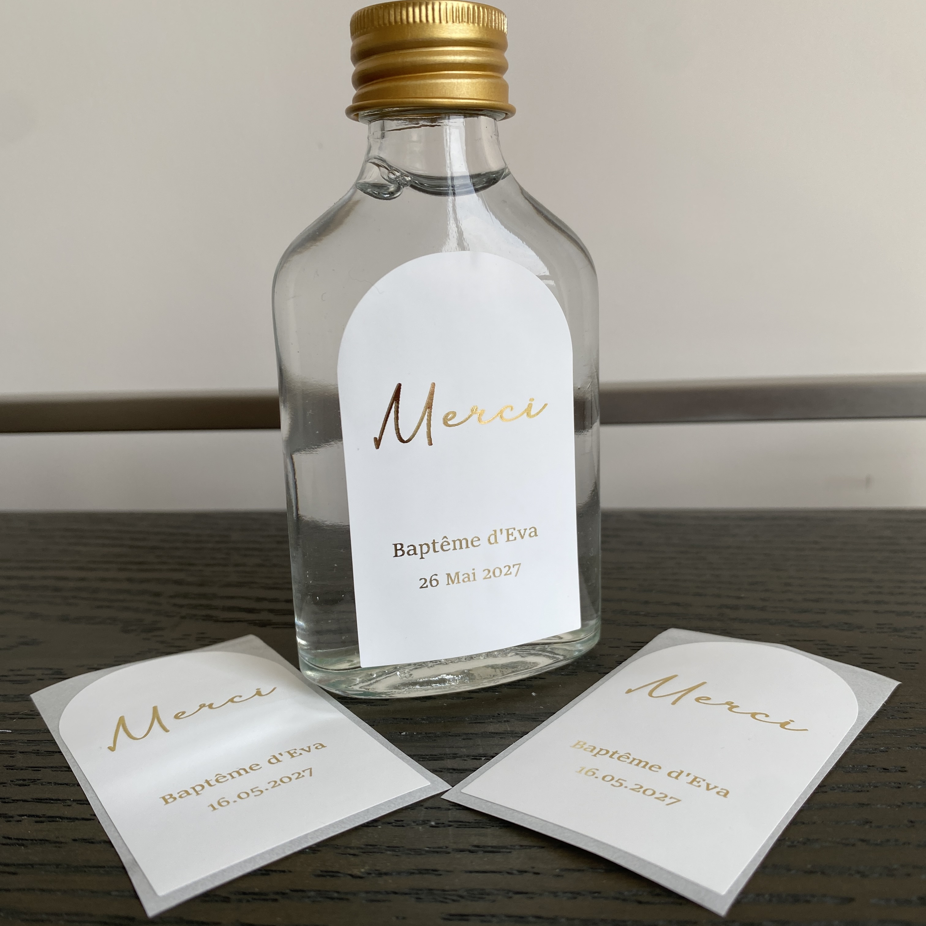 Custom Baptism Candle Merci Th - Personalised Candle Label recension och pris