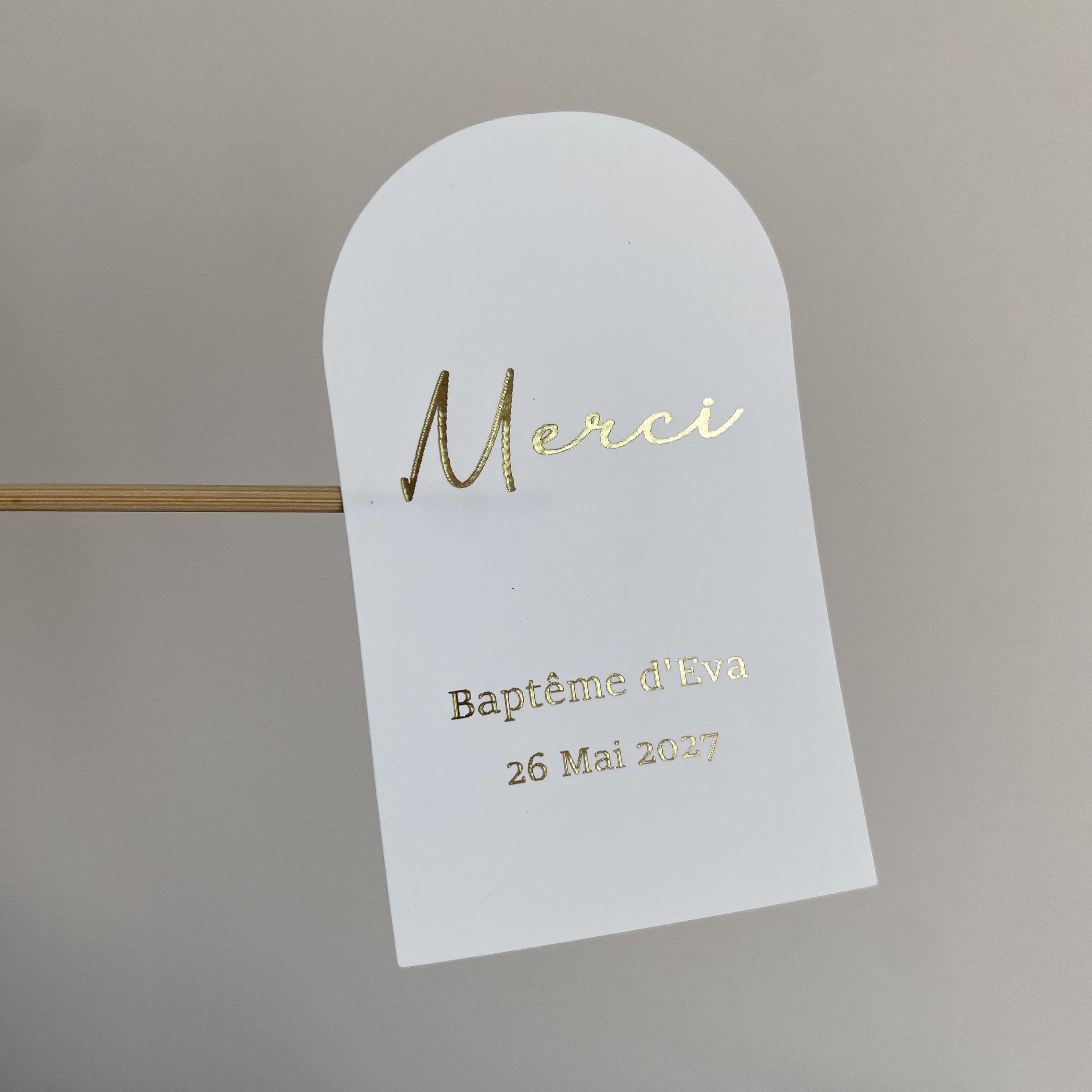 Custom Baptism Candle Merci Th - Personalised Candle Label recension och pris