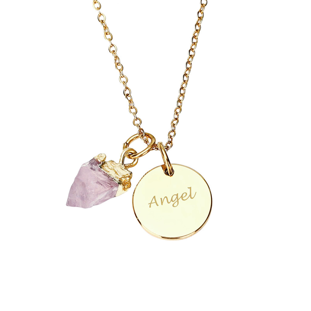 Custom Name Crystal Necklace f - Name Necklace Custom recension och pris