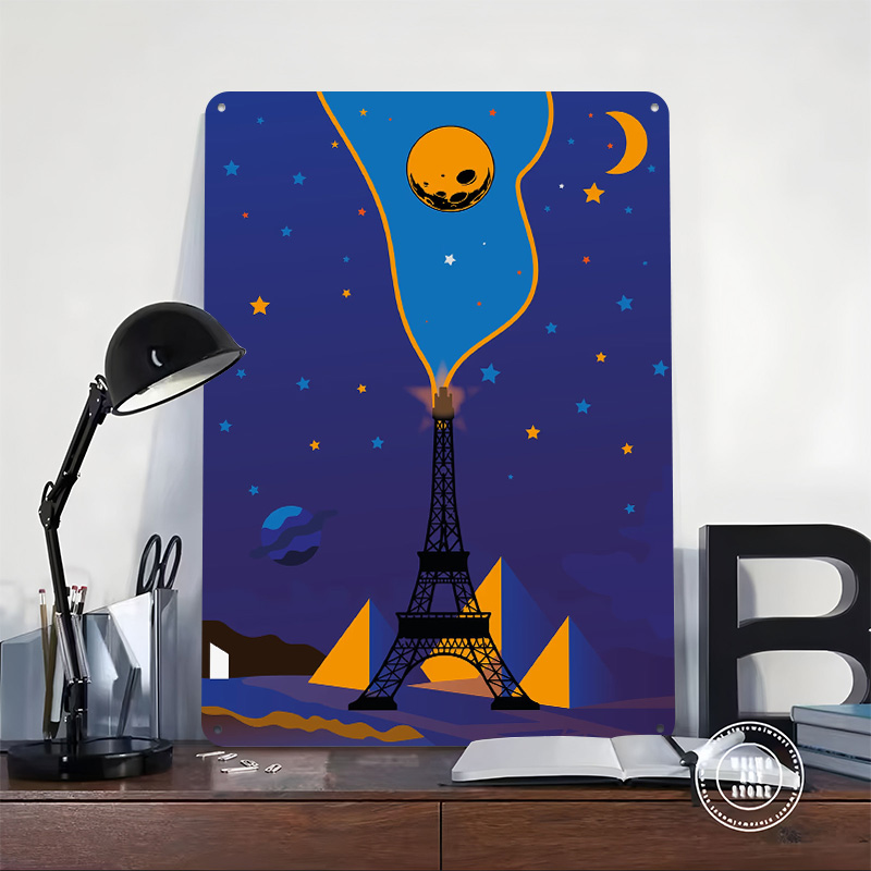 Eiffel Tower Night Sky Poster  - Custom Night Sky recension och pris