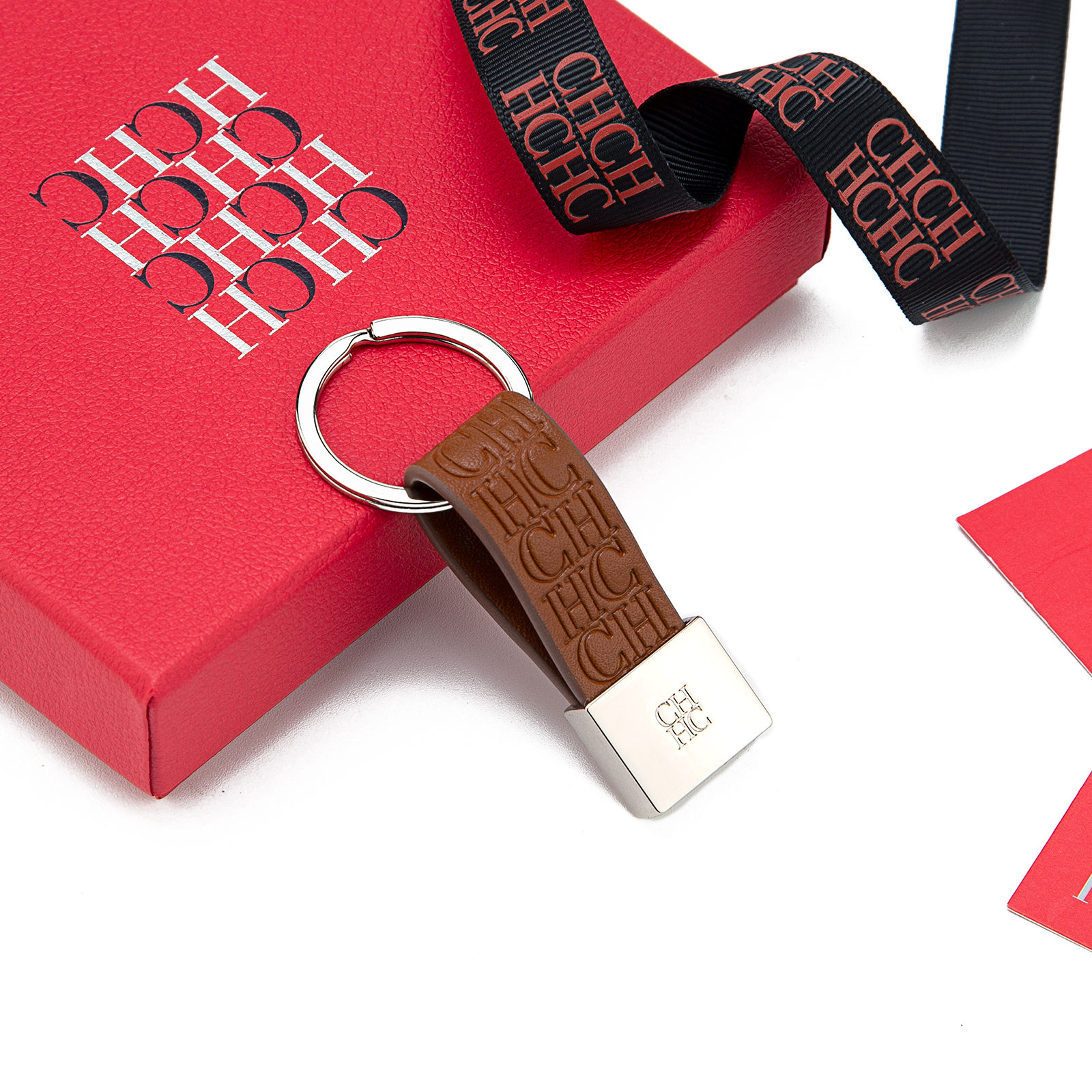 CH Embossed Monogram Leather K - Monogram Keychain Leather recension och pris