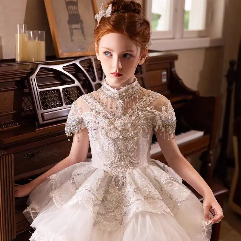 Custom Flower Girl Dress Weddi - Birth Flower Necklace recension och pris
