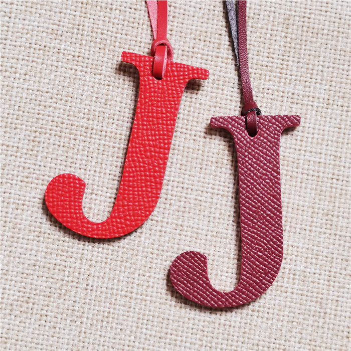 English Letter H I J K L M N A - Monogram Keychain Leather recension och pris