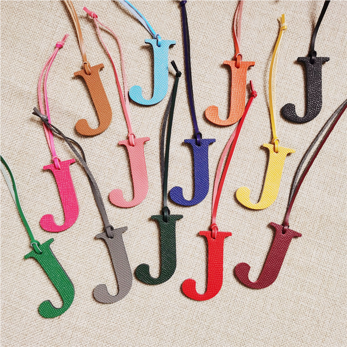 English Letter H I J K L M N A - Monogram Keychain Leather recension och pris