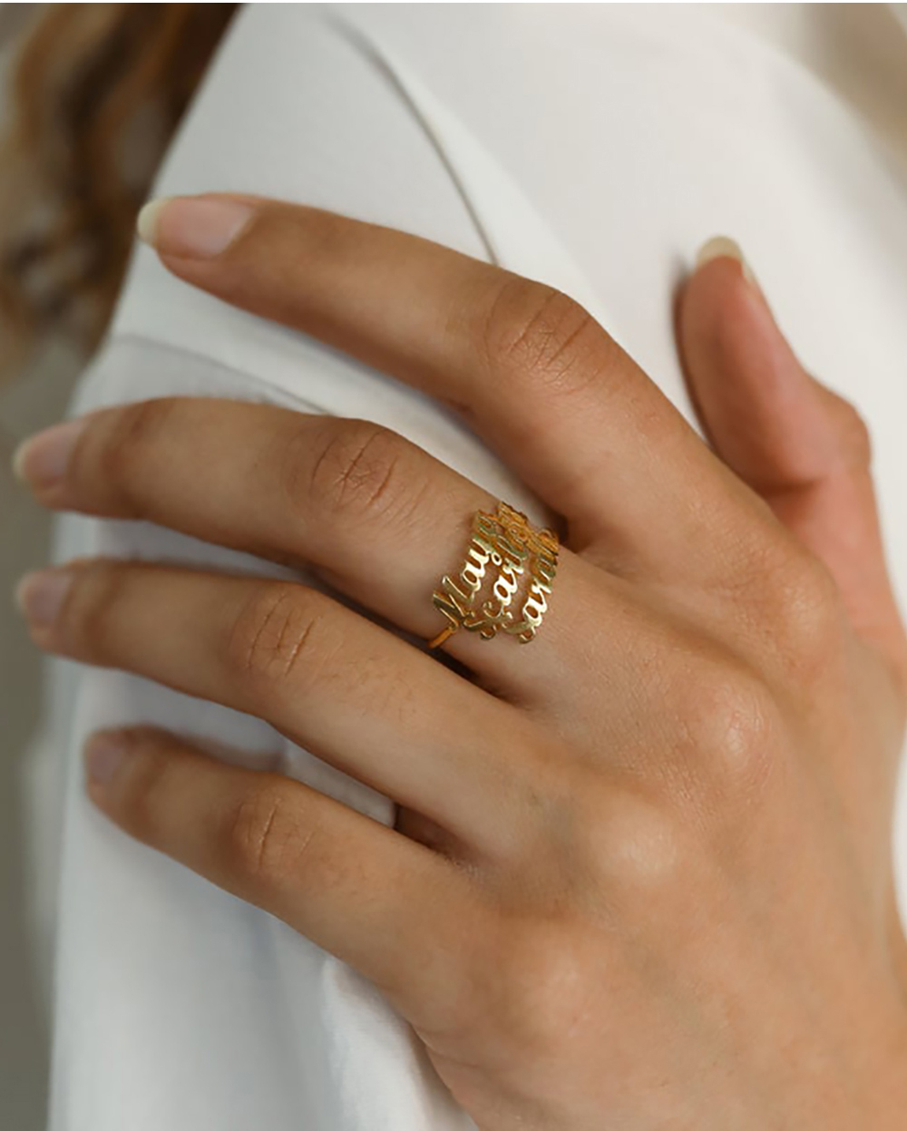 Personalized Custom  Name Ring - Initial Ring Custom recension och pris