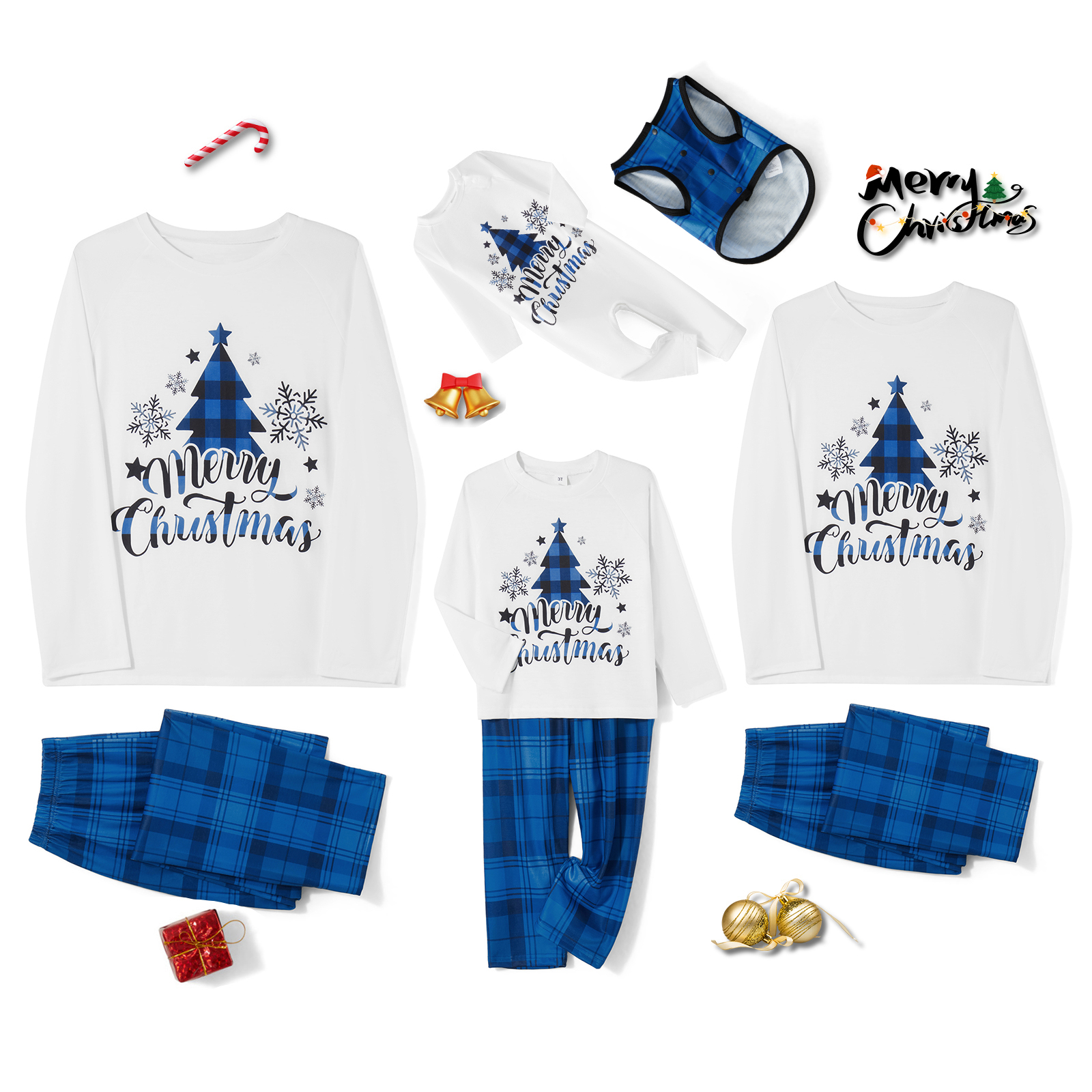 Family Matching Christmas Paja - Family Tree Print recension och pris
