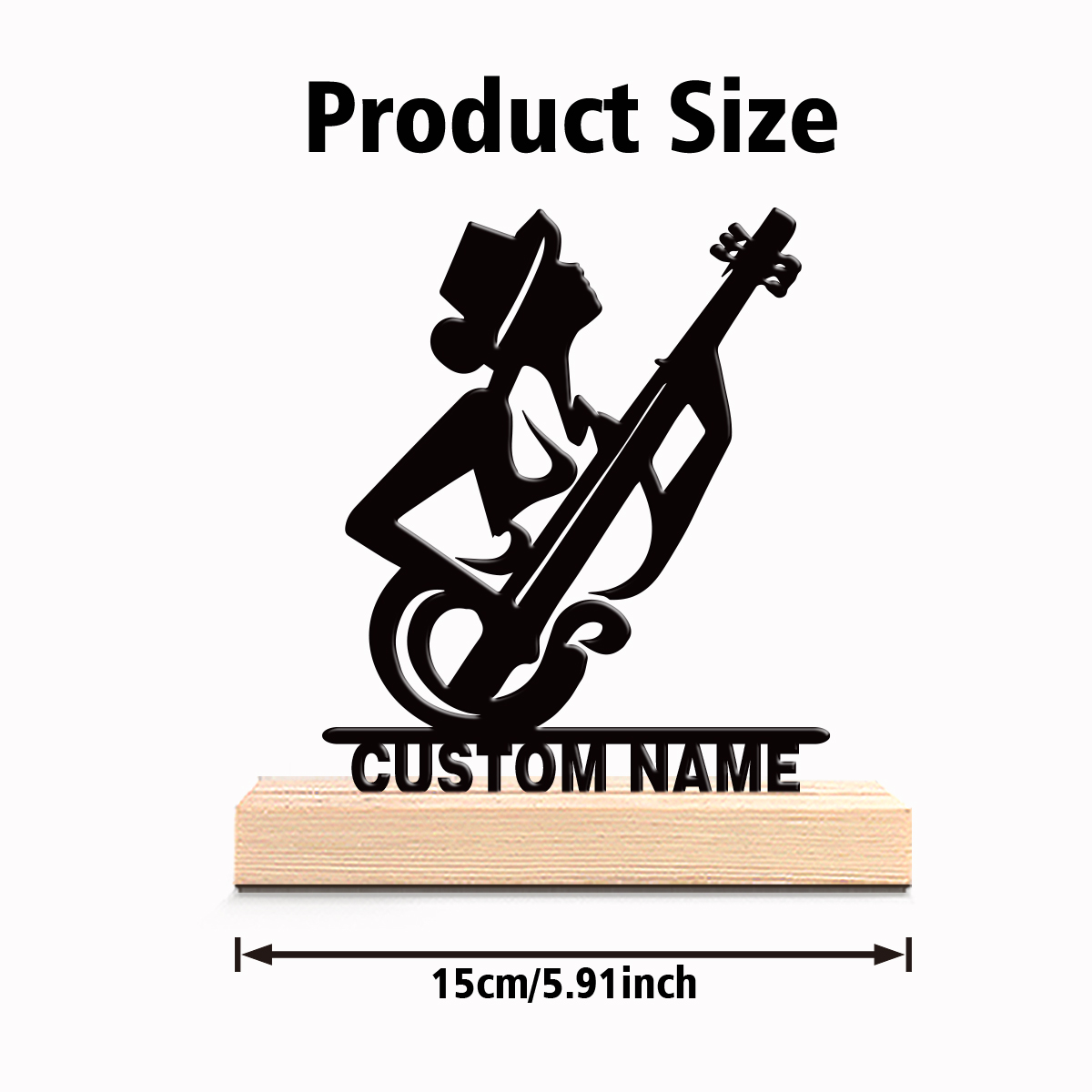 1pc Personalized Custom Perfor - Engraved Wood Frame recension och pris