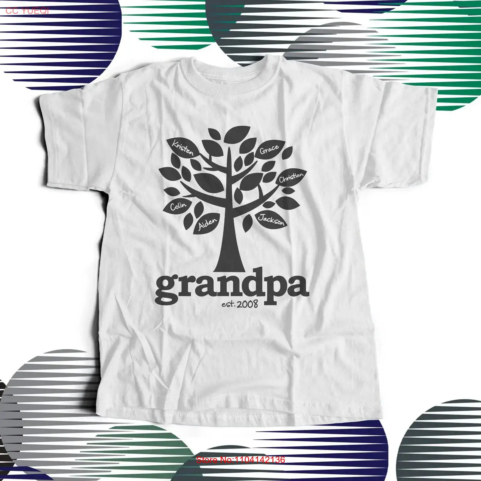 Grandpa shirt family tree esta - Family Tree Print recension och pris