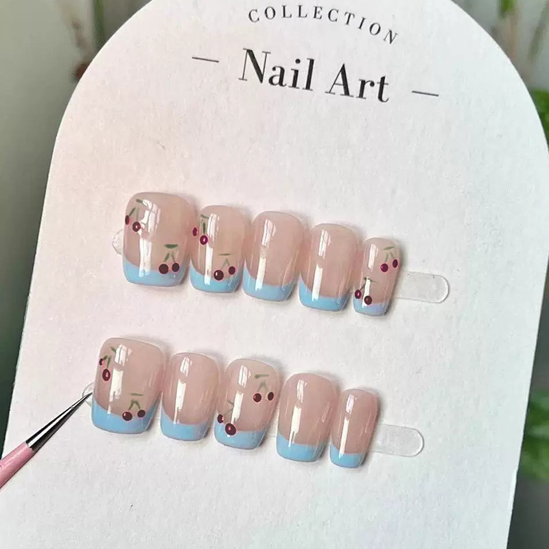 Handmade Press on Nails Summer - Pressed Flower Art recension och pris