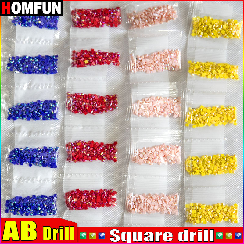 HOMFUN AB Square Drill DIY Dia - Photo Mosaic Print recension och pris