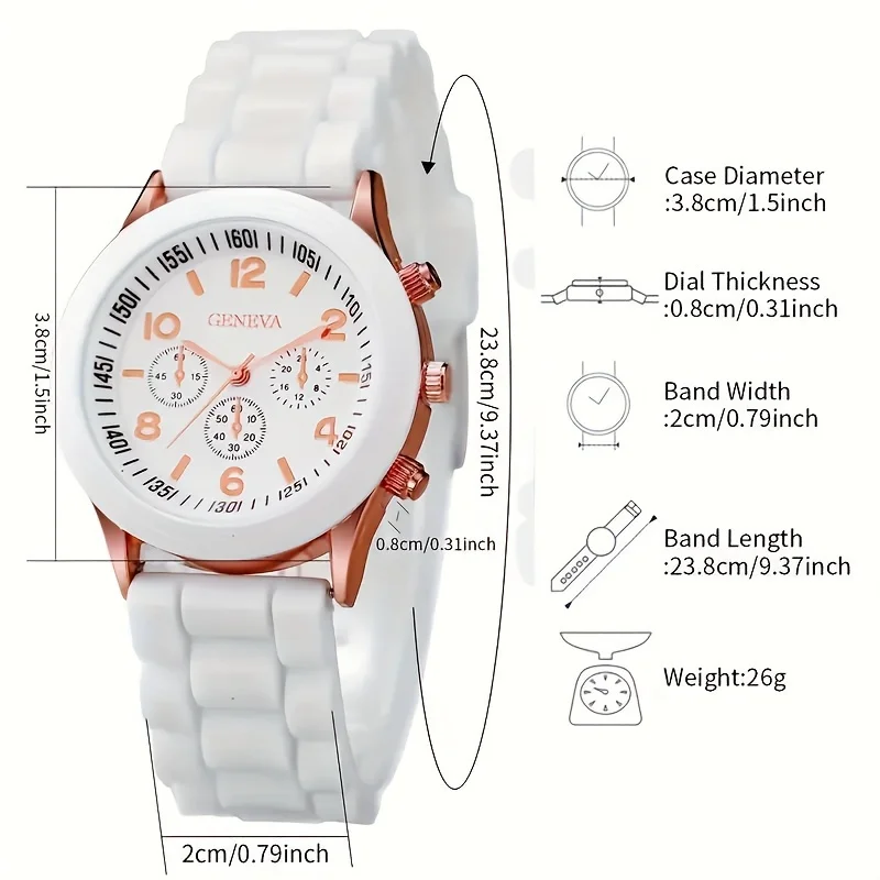 5pcs/Set Chic Women's Quartz W - Coordinates Bracelet recension och pris