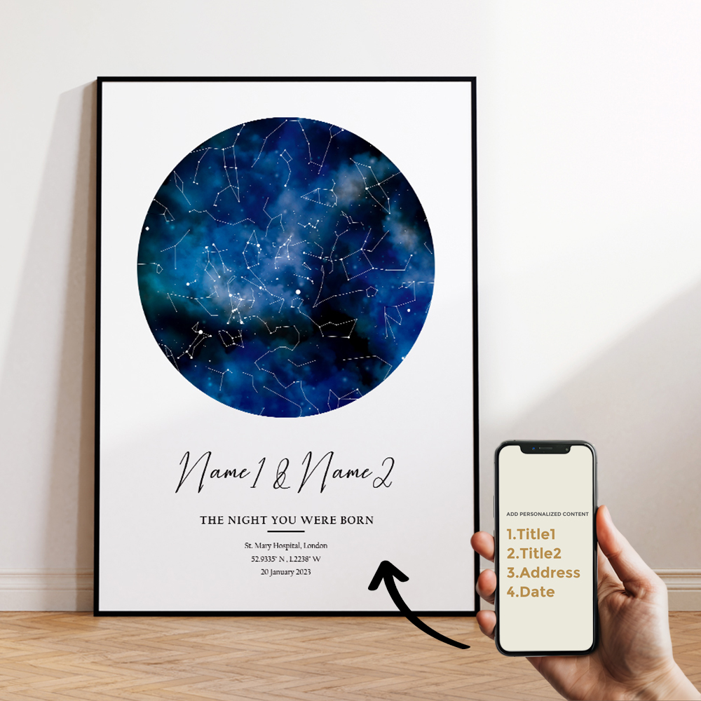 Modern Custom Personalized Nig - Custom Night Sky recension och pris