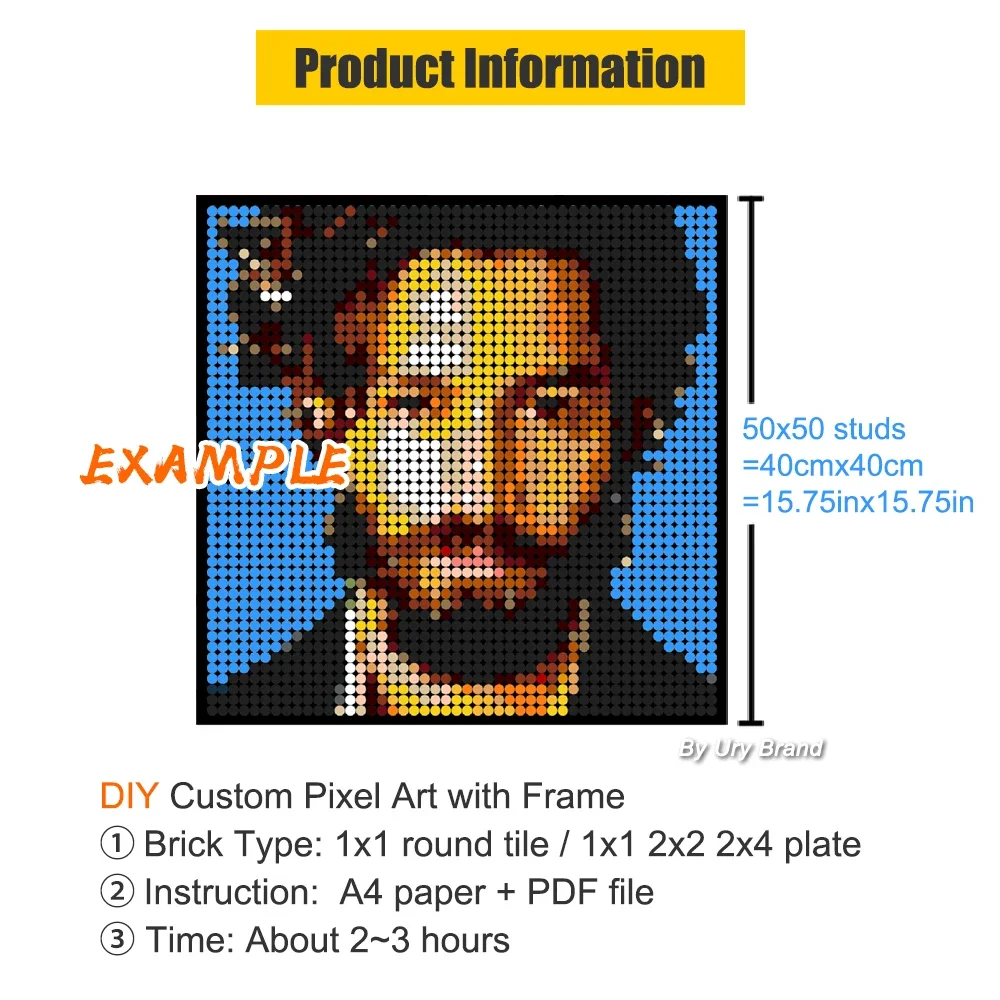Pixel Art Custom Photo Persona - Pet Portrait Custom recension och pris