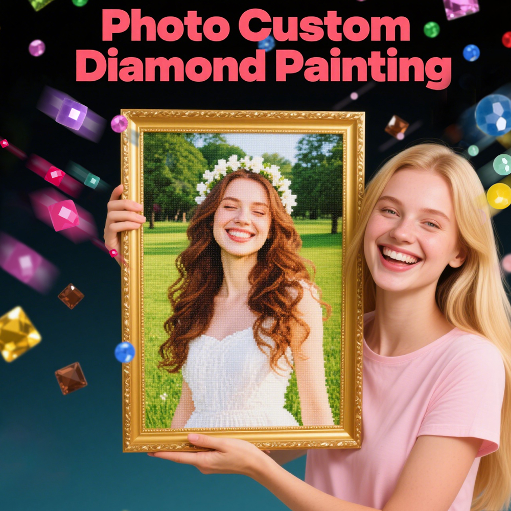 HUACAN Full Kits Diamond Paint - Photo Mosaic Print recension och pris