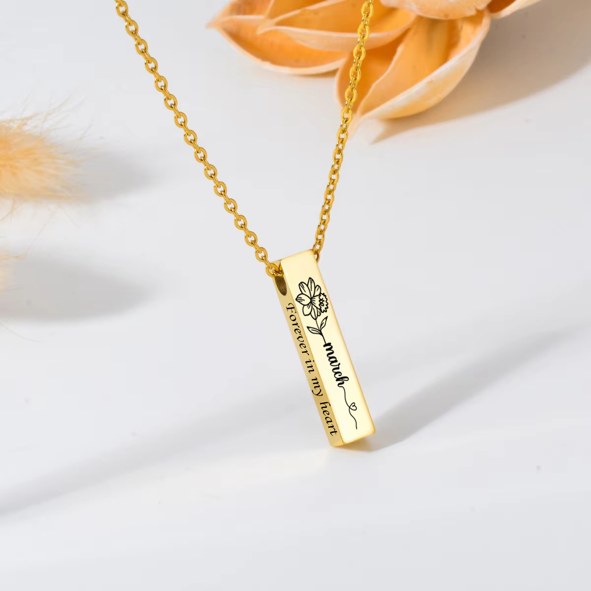 Birth Flower Urn Necklace For  - Birth Flower Necklace recension och pris