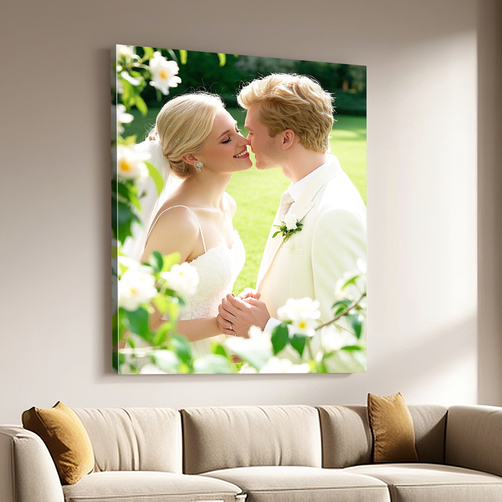 1 Pc Custom Photos with DIY Wo - Engraved Wood Frame recension och pris