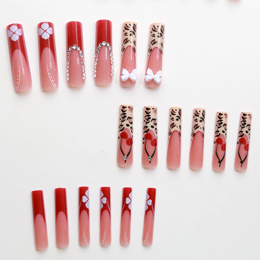 24pcs Wearable Press on Nails  - Pressed Flower Art recension och pris