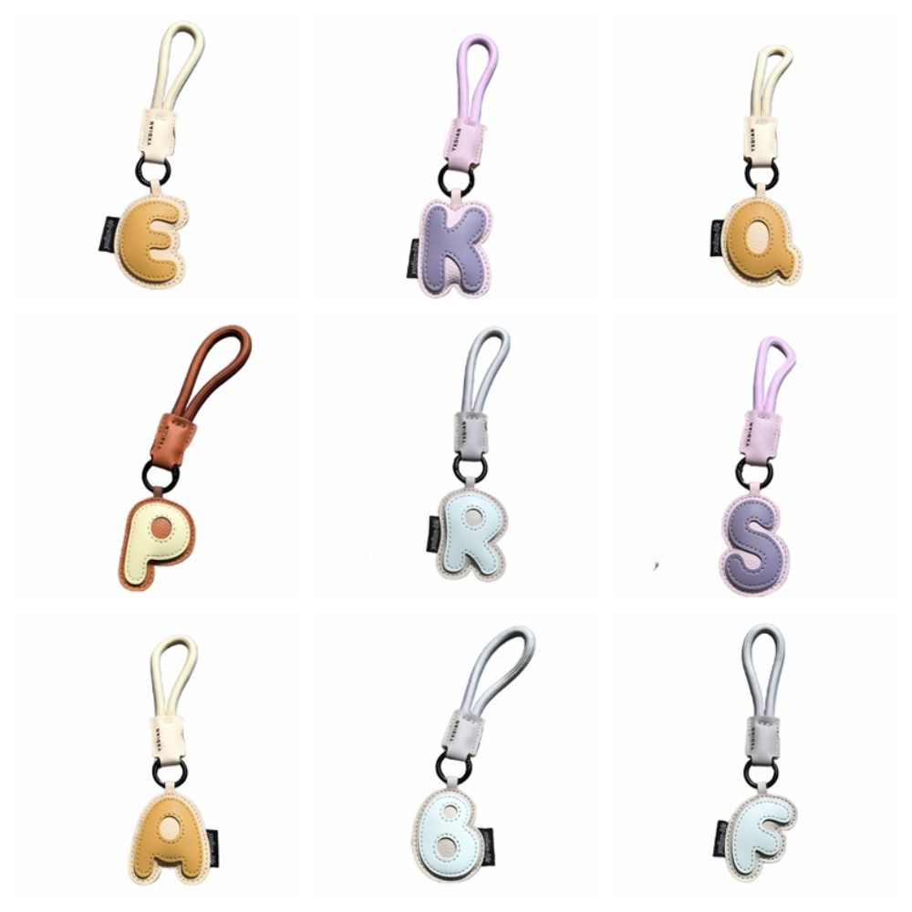 Sweet 26 Letter Keychain PU Le - Monogram Keychain Leather recension och pris