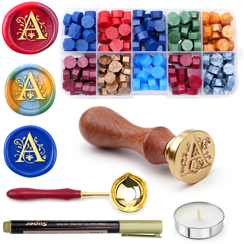A-Z letter Wax Seal Stamp Kit  - Wax Seal Letter Kit recension och pris