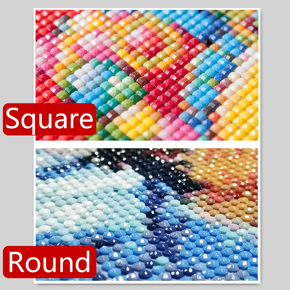 Frameless,5D DIY Square/Round  - Photo Mosaic Print recension och pris