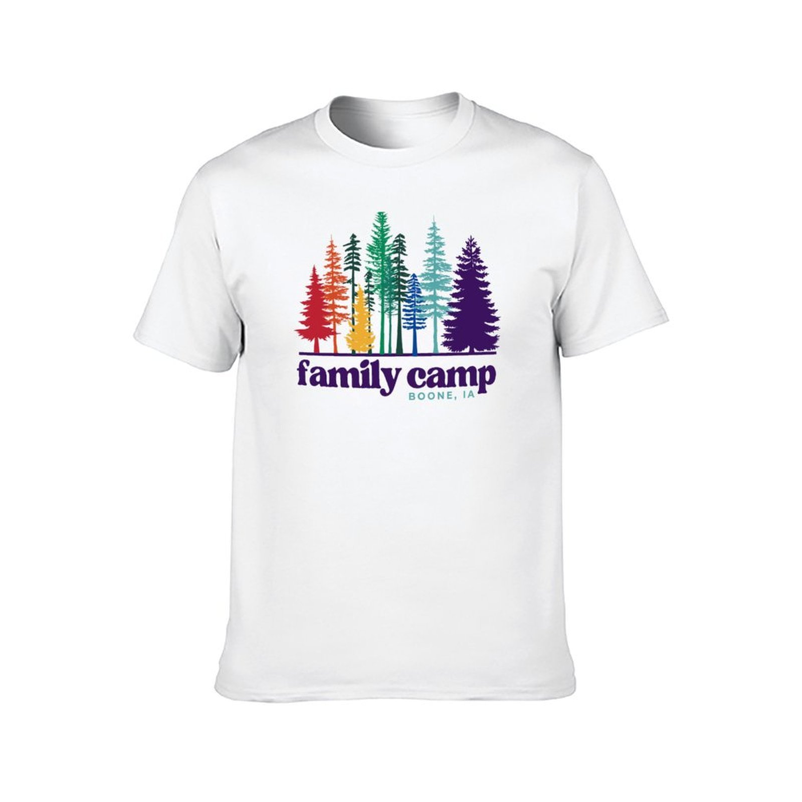 Family Camp Rainbow Trees T-Sh - Family Tree Print recension och pris
