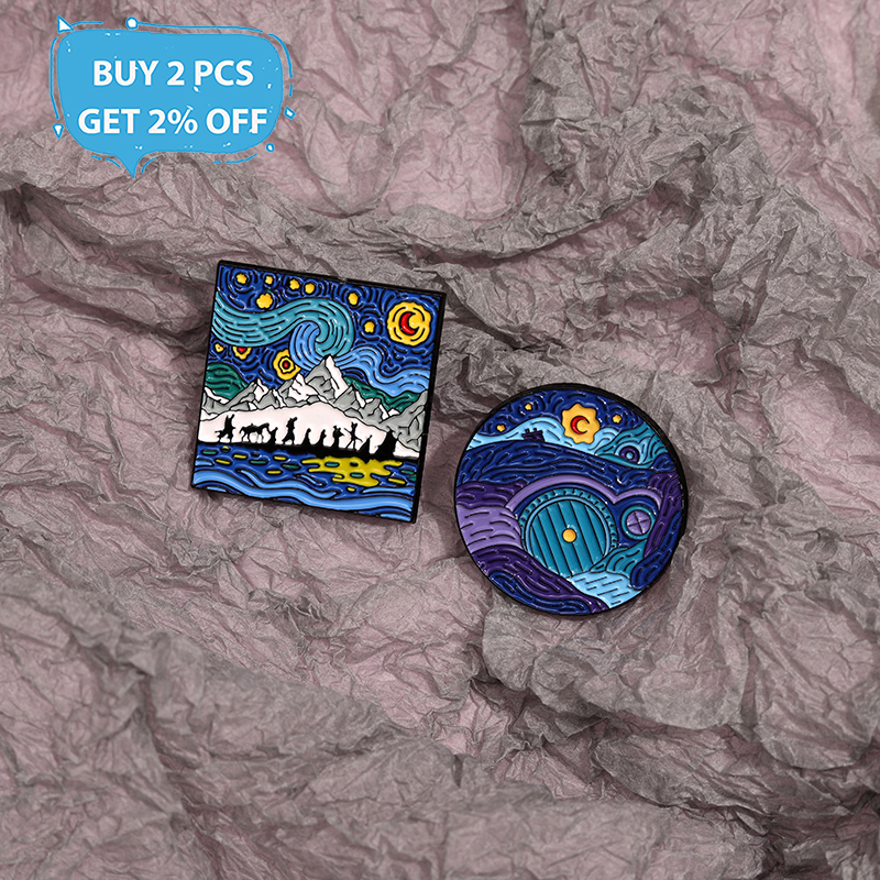 Night Sky Oil Painting Enamel  - Custom Night Sky recension och pris