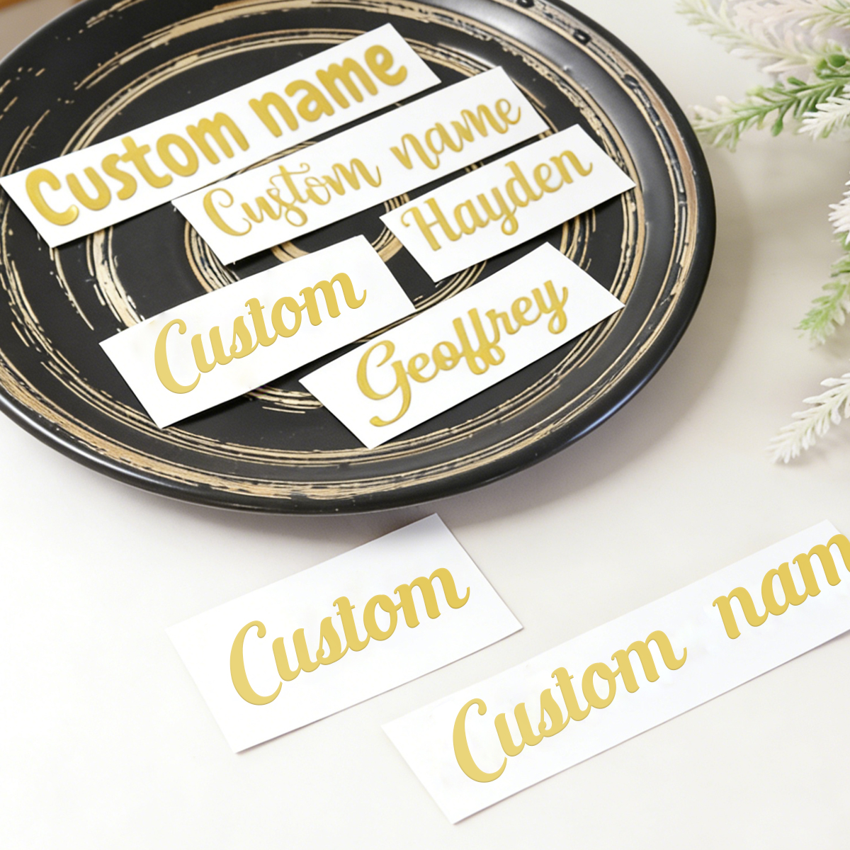 Custom name stickers, custom g - Personalised Candle Label recension och pris