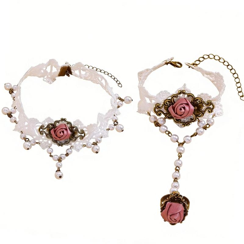 J78F Lace Necklace And Coordin - Coordinates Bracelet recension och pris