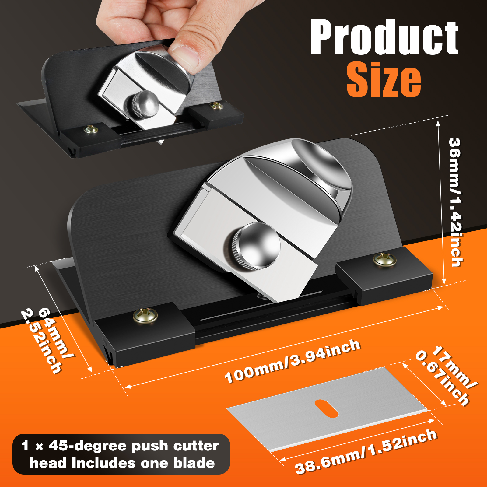 Retractable Mat Cutter 45° Bev - Engraved Wood Frame recension och pris