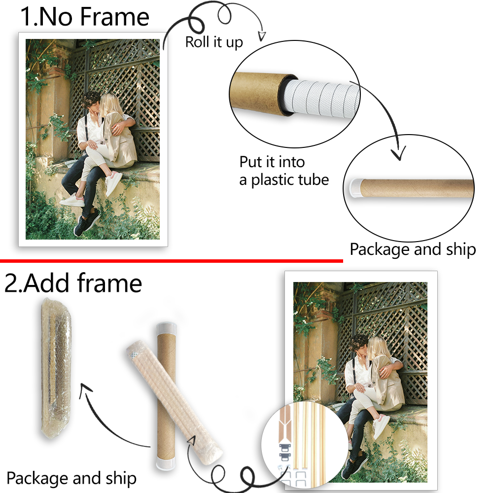 1 customized photo canvas, opt - Engraved Wood Frame recension och pris