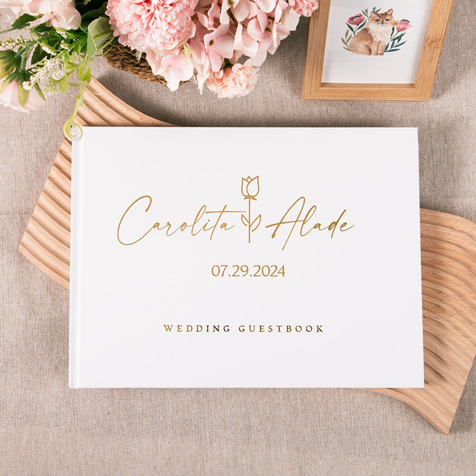 Custom Wedding Guestbook Perso - Custom Photo Book recension och pris