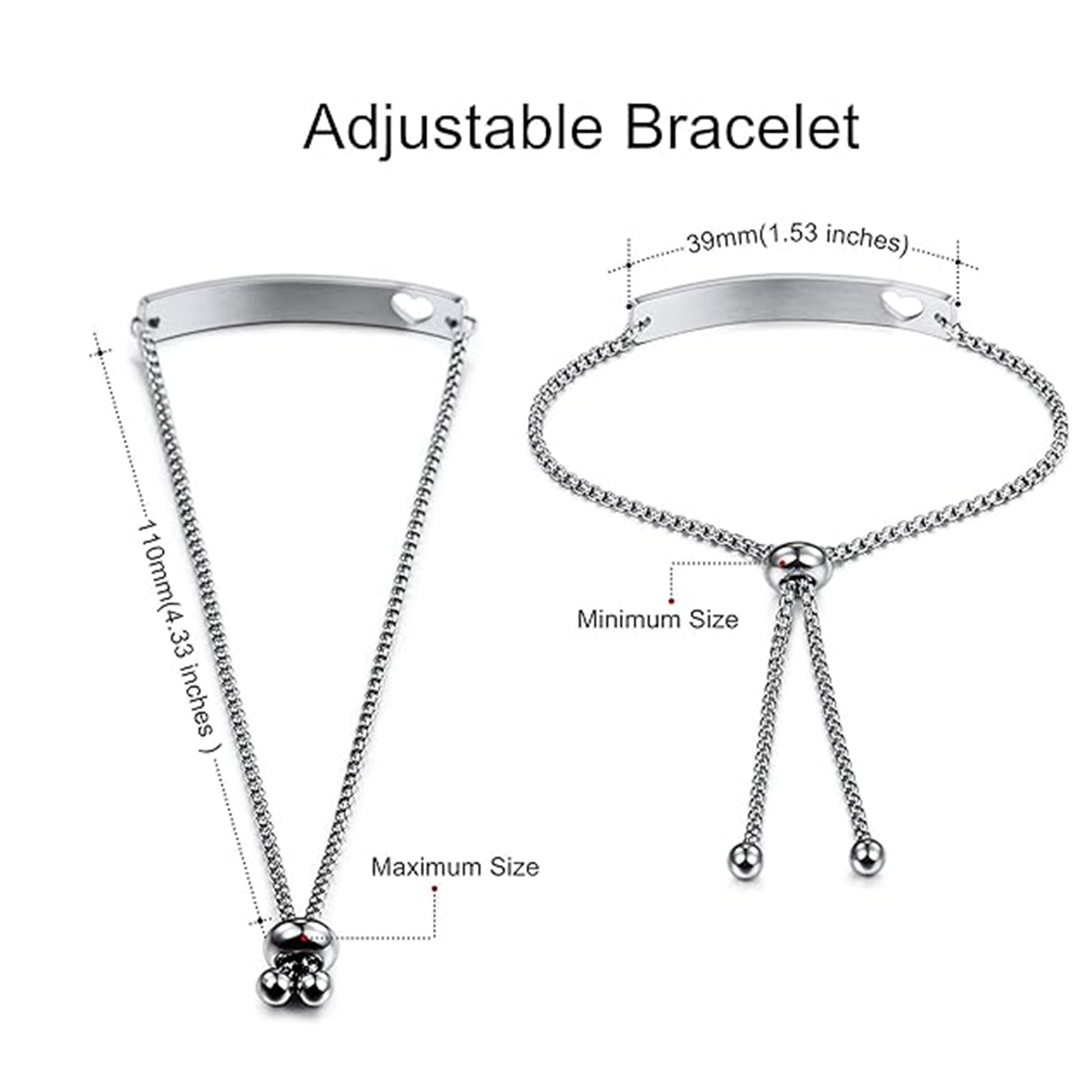 Personalized Engraved Bar Brac - Coordinates Bracelet recension och pris