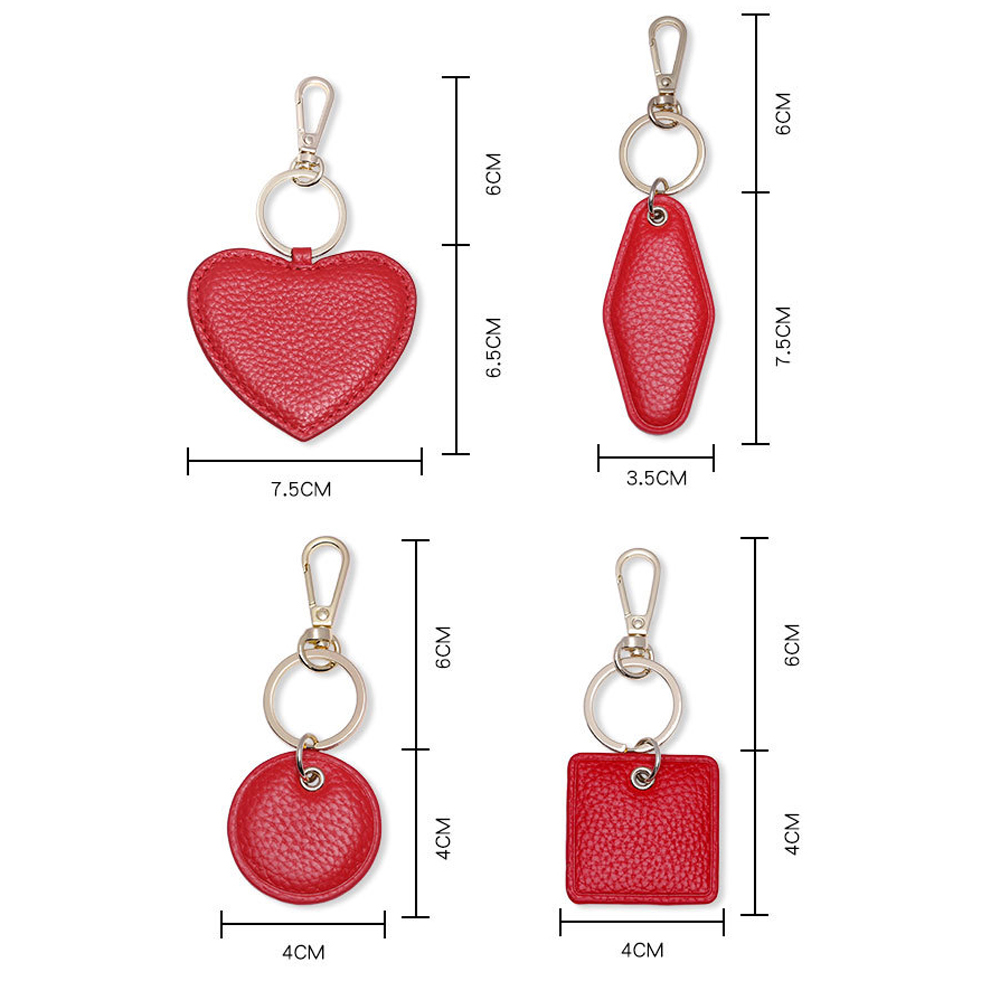 Custom Letters Leather Keychai - Monogram Keychain Leather recension och pris