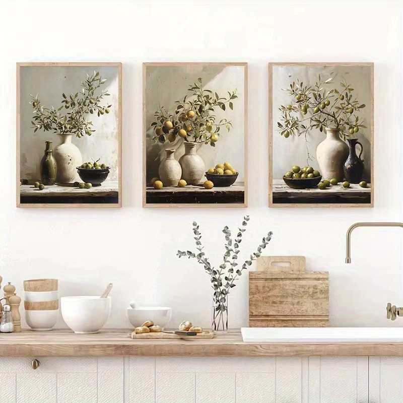 1pc frameless 1pc  Retro Still - Family Tree Print recension och pris
