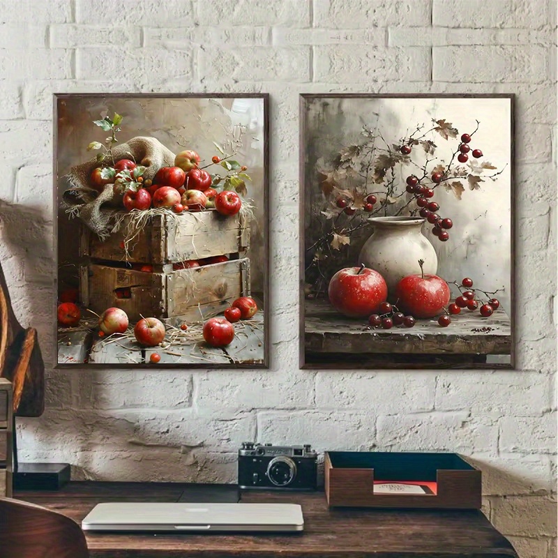1pc frameless 1pc  Retro Still - Family Tree Print recension och pris